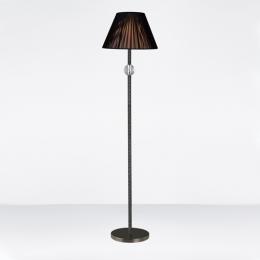 356-13335 Eva Floor Lamp Black Chrome-Crystal 
