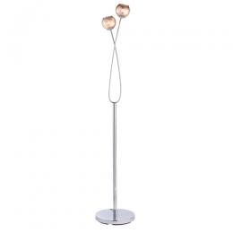 733-13518  2 Light Floor Lamp Polished Chrome 