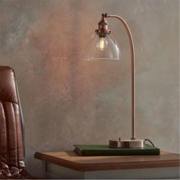 734-13590  Table Lamp Aged Copper 