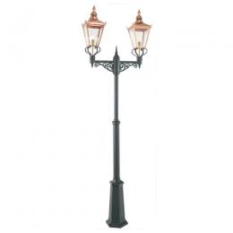 182-13726 Chirico LED Outdoor Twin Head Lamp Post Copper 