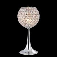 356-13816 Antonia 3 Light Crystal Table Lamp Polished Chrome
