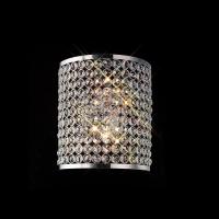 356-13821 Antonia 2 Light Wall Light Polished Chrome and Crystal