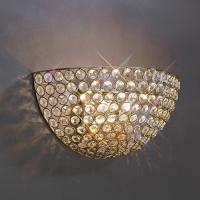 356-13832 Antonia 2 Light Wall Light French Gold and Crystal