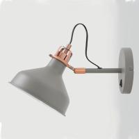 372-13847 Barbini Wall Light Sand Grey and Copper