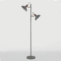 372-13856 Barbini 2 Light Floor Lamp Sand Grey and Copper