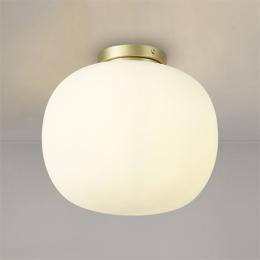 Flush Ceiling or Wall Light Satin Gold 