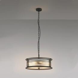 6 Light Ceiling Light Satin Black 