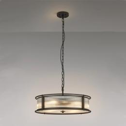 8 Light Ceiling Light Satin Black 