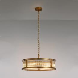 8 Light Ceiling Light Brass 