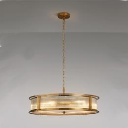 10 Light Ceiling Light Brass 