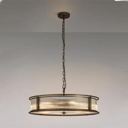 10 Light Ceiling Light Bronze 