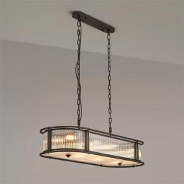 8 Light Ceiling Light Satin Black 