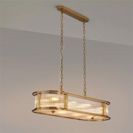 8 Light Ceiling Light Brass 