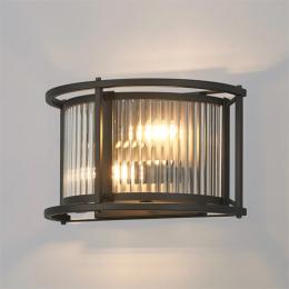 2 Light Wall Light Satin Black 
