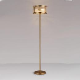 3 Light Floor Lamp Brass 