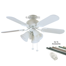 Fantasia 110194 Capri 36 inch Capri Combi Ceiling Fan White 