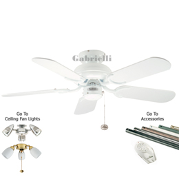 Fantasia 110200 Capri 36 inch Capri Ceiling Fan Gloss White 