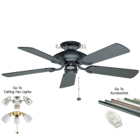 207-209  42 inch Mayfair Ceiling Fan Matt Black