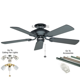 Fantasia 110507 Mayfair 42 inch Mayfair Ceiling Fan Matt Black 