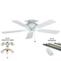 Fantasia 110644 Mayfair 42 inch Mayfair Ceiling Fan Gloss White 