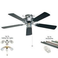 207-215  42 inch Mayfair Ceiling Fan Polished Chrome