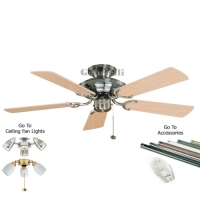 Fantasia 110866 Mayfair 42 inch Mayfair Ceiling Fan Stainless Steel