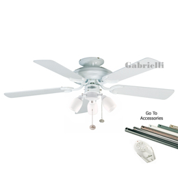 Fantasia 111825 Mayfair 42 inch Mayfair Combi Ceiling Fan Gloss White 