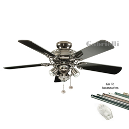 Fantasia 111849 Gemini 42 inch Gemini Ceiling Fan Pewter 