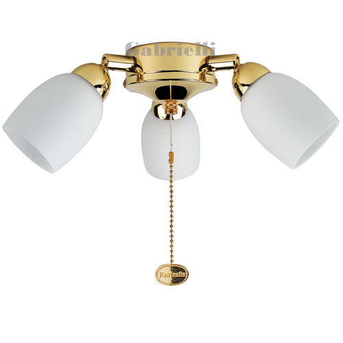 Amorie Ceiling Fan Light Polished Brass