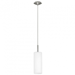 LED 1 Light Ceiling Light Nickel Frosted 