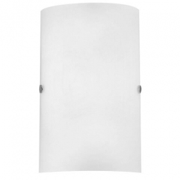 LED Wall Light Nickel Frosted 