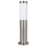 163-2906  Outdoor Pedestal Lamp Nickel Frosted