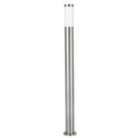 163-2907  Outdoor Post Lamp Nickel Frosted