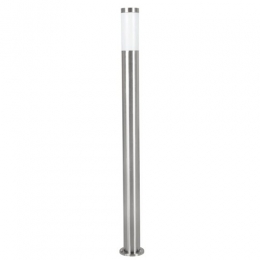 Outdoor Post Lamp Nickel Frosted 