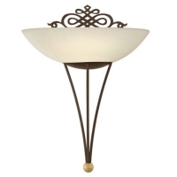 158-3263  LED Designer Ironcraft Wall Light Antique Brown