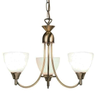 734-3365 Alberto LED 3 Light Ceiling Light Antique Brass