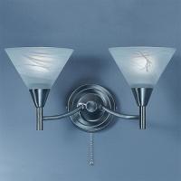 211-3426 Gisela LED 2 Light Wall Light Satin Nickel