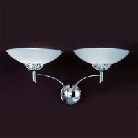 212-369 Flavia LED 2 Light Wall Light Polished Chrome