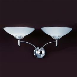 212-369 Flavia LED 2 Light Wall Light Polished Chrome 