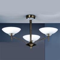 212-375 Flavia LED 3 Light Ceiling Light Bronze