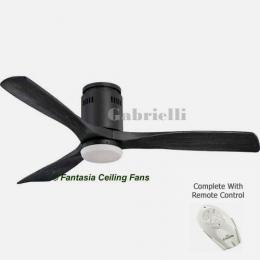 Fantasia 115083 Zeta 52 inch Zeta Low Energy Ceiling Fan Matt Black 