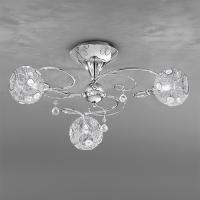 211-4004 Omero LED 3 Light Ceiling Light Polished Chrome