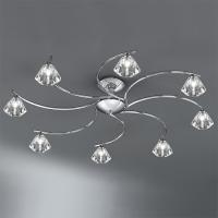 212-4024 Tonoli LED 8 Light Ceiling Light Polished Chrome