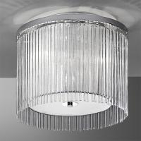 211-4156 Ercoli LED 3 Light Chrome Ceiling Light with Delicate Glass Rods