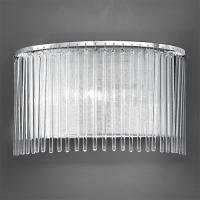 211-4161 Ercoli LED 1 Light Chrome Wall Light with Delicate Glass Rods