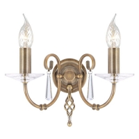 181-4173 Abati LED 2 Light Wall Light Antique Brass