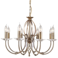 181-4181 Abati LED 8 Light Ceiling Light Antique Brass