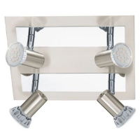 158-4342  LED 4 Light Spotlight Nickel Matt
