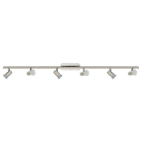 158-4344  LED 6 Light Spotlight Nickel Matt