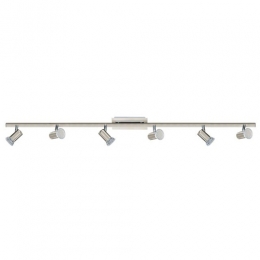 158-4344  LED 6 Light Spotlight Nickel Matt 